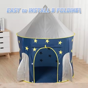 Fabricant de tente de <span class=keywords><strong>jeu</strong></span> d'intérieur pour garçon personnalisée Rocket Ship <span class=keywords><strong>Popup</strong></span> Tente de jouets pour enfants - Product Image 3