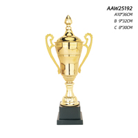 Trophée de Football ELOR Euro 2024 Championnat Coupes en Métal Fer Plaqué Impression UV Prix Souvenir Gloire Sportive