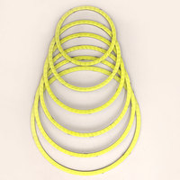 2 pièces éclairage annulaire Led, Cob 5W-10W, pour voiture, diamètre ampoule 100mm, lampe brillante, Orange, bleu, rouge, vert, blanc