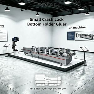 3A Machine 450mm Automatic Crash <b>Lock</b> Bottom Folder Gluer Machine for <b>Small</b> Box Gluing - Product Image 1