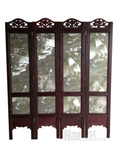 Vente en gros de cloison pliante vintage bon marché de <span class=keywords><strong>paravent</strong></span> en <span class=keywords><strong>bois</strong></span> antique de Chine - Product Image 5
