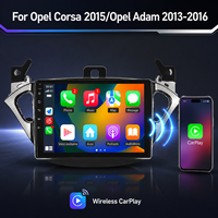 Autoradio professionnel avec écran IPS HD 9 pouces, radio FM et caméra de recul pour Opel Corsa 2015 et Opel Adam 2013-2016