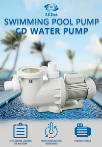 Bomba de Agua de Plástico de Alta Calidad Water Crown, Serie CD, Multivelocidad, Gran Caudal, para Piscina, 1-3 HP, 2 Años de Garantía - Product Image 3