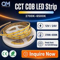 Bande LED 24V, Bandes LED, Ruban LED COB 24V, Bande Lumineuse COB 24V Blanc Chaud, Bandes LED Intelligentes 12V pour Plafond