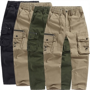 Mens Washed Cotton Breathable Eco Friendly Work <b>Trousers</b> Loose Fit Casual Sports <b>Harem</b> Pants Large Size Straight Leg - Product Image 3
