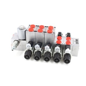 วาล์วควบคุมทิศทางหลายทาง Dcv56 40 ลิตร/นาที 305 บาร์ G3/8 วาล์วไฮดรอลิกแบบอิเล็กโทรโพรพอชันนอลหกทาง - Product Image 5
