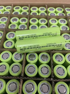 Lithium Batteries Wholesale 3.7v 2000mah Bateria 5C Discharge Rate 18650 Li Ion Rechargeable Battery Cell Price