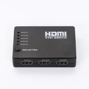 Interruttore HDMI con telecomando 5 In 1 Out Splitter HDMI per amplificatori TV Box TV Ultra HD 4 k30hz Switcher HDMI