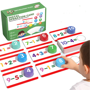 Carte operative digitali <span class=keywords><strong>in</strong></span> <span class=keywords><strong>legno</strong></span> per bambini <span class=keywords><strong>blocchi</strong></span> di costruzione aritmetici aiuti <span class=keywords><strong>didattici</strong></span> per l'apprendimento della matematica per bambini giocattolo educativo - Product Image 1