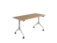 LEADCOM ODEON LS-418 Table de formation pliable et empilable en aluminium pour bureau, poste de travail, salle de réunion