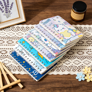 Quaderno A7 in bambù a spirale, ispirato ai cartoni animati, di alta qualità, piccolo, regalo per bambini, carino, per studenti delle scuole primarie - Product Image 2