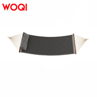 WOQI Hamac en tissu pliable portable de haute qualité avec barres d'écartement et oreiller détachable pour le camping en plein air et les voyages