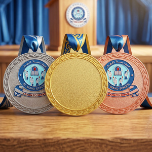 Medallas Personalizadas con Logotipo, Letra, Dibujo Animado, Medallas Escolares, Medallas de Carrera, Esmaltadas en <span class=keywords><strong>Oro</strong></span>, Plata, Cobre, Aleación de Zinc, Medalla de Metal 3D - Product Image 2