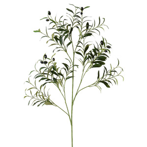 Branche d'olivier artificielle Laixing avec fruits, 29 cm, en plastique, décoration intérieure, plante verte - Product Image 5