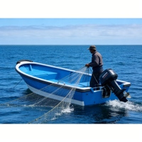 Bateau de pêche personnalisé en fibre de verre stable de 4,5 m pour la pêche côtière, les sports nautiques et les voyages individuels ou en groupe