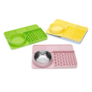 Tapis d'alimentation lente en silicone pour <span class=keywords><strong>chat</strong></span>, anti-étouffement, écologique, contrôle du poids, logo personnalisé, faible MOQ, vente en gros pour la santé digestive des chatons - Product Image 1