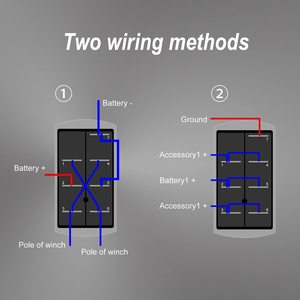 Window Lifter <b>Switch</b> 15A 24V Rocker Panel With Wiring For Car Truck Boat <b>Lamp</b> Control - Product Image 4
