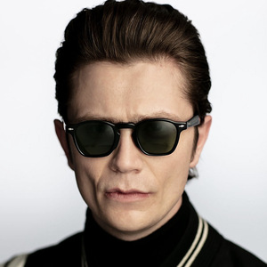 Lunettes de soleil rétro à monture ronde pour hommes, verres PC UV400, protection solaire, voyage, mode, performance sur scène, imprimé léopard ZS-98141 - Product Image 2