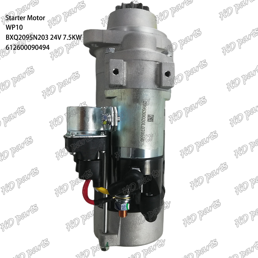 WP10 BXQ2095N203 Starter Motor - 24V 7.5KW for Weichai Engines