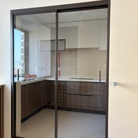 Portes intérieures pour maisons, porte d'entrée coulissante, entrée, pergola en aluminium avec cadre pivotant, portail en aluminium, LED x