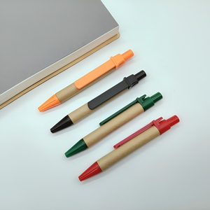 Penna a Sfera in Tubo di Carta da 9,5 cm, Mini Penna Personalizzabile con Logo, Penna Corta Abbinabile per Quaderni e Blocco <span class=keywords><strong>Note</strong></span> - Product Image 3
