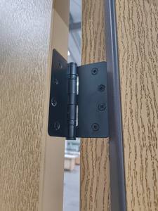 <span class=keywords><strong>Porte</strong></span> prémontée <span class=keywords><strong>en</strong></span> fibre <span class=keywords><strong>de</strong></span> verre avec 2 veilleuses, marron teinté, encastrée avec Alu. Lite entre le double verre clair trempé - Product Image 6