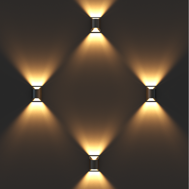 Modern LED Aluminum Wall Light Waterproof IP65 Outdoor Wall Light up and Down Lamp Exterior Lights
