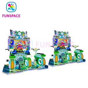 Funspace Coin vận hành 3 người chơi đua xe đạp giả lập Arcade thể thao giải thưởng Quà Tặng đổi vé máy trò chơi - Product Image 4
