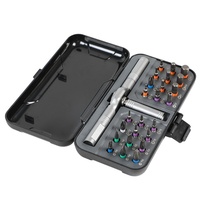 Jeu de tournevis à cliquet multifonction transfrontalier 24-en-1 TA002, clé domestique en acier allié S2 haute dureté