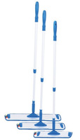 Balai à poussière en microfibre avec plateau en aluminium, fixation velcro facile à remplacer, H1641 H1642, 40CM 60CM