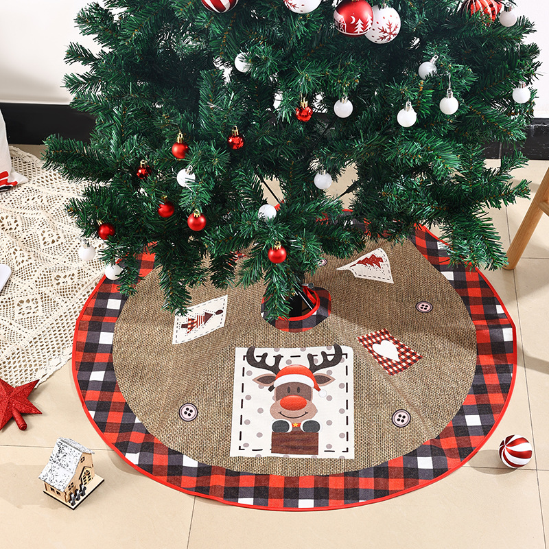 Christmas Concepts Gonna Per Albero Di Natale Con Nastro, Rosso E Argento, Base In Metallo Pieghevole, Decorazione Natalizia