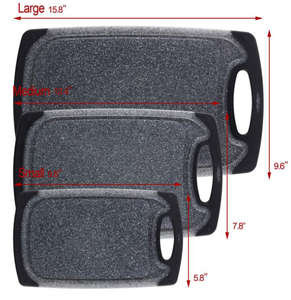 Customized plastic Non-slip High quality Chopping board set cutting board