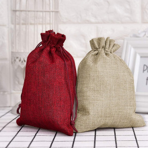 Sac à cordon de jute sac de <span class=keywords><strong>chanvre</strong></span> bijoux cadeau sac de toile de jute toile de jute bonbons <span class=keywords><strong>pochette</strong></span> de faveur de fête de mariage pour grains de café - Product Image 2