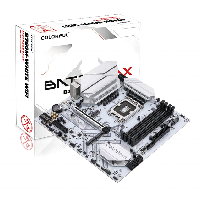 New Arrival BATTLE-AX B760M-WHITE WIFI V20 14th/13th/12th LGA 1700 Slot DDR4 128 GB M.2&SATA M-ATX Gaming Motherboard