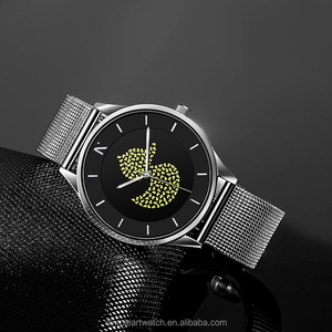 BOMAXE último reloj de pulsera de acero inoxidable de lujo para hombre, correa de malla, caja gruesa de 5mm, movimiento de cuarzo Solar, moda informal <span class=keywords><strong>Reoj</strong></span> - Product Image 4