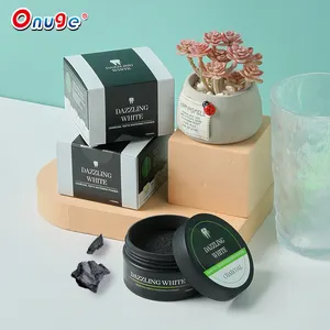 50g Portable Tooth Kit Mint Flavor Food Grade Black Activated Charcoal Powder In Teeth Whitening