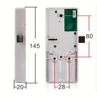 Serrure de casier numérique RFID pour bracelet-clé, idéale pour les spas, piscines et salles de sport - EM126-3 en alliage de zinc avec accès pour portes en bois et armoires de sauna