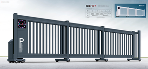 Porte coulissante télescopique automatique robuste - Porte de sécurité électrique industrielle rétractable - Product Image 6