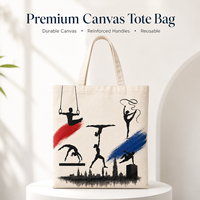 Sac fourre-tout en toile imprimé sport de gymnastique, motif paysage urbain de Paris, grande capacité, toile épaisse et résistante, sac à bandoulière pour le shopping, réutilisable