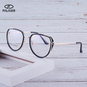 Montures de lunettes irrégulières FalaiEr C5 rose, monture complète, protection contre la lumière bleue pour femmes - Product Image 3