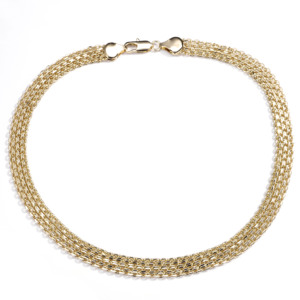 CM Jewelry مورد نحاس بالجملة للمجوهرات، قلادة مجوهرات عصرية بنمط هيب هوب، قلادة شبكية بنسيج صيني بتصميم سلسلة السوط - Product Image 4