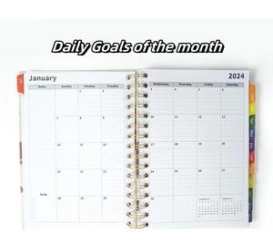 Espiral diario cubierta A5 <span class=keywords><strong>horario</strong></span> escolar personalizado creativo lindo planificador semanal diario libro conjunto - Product Image 5