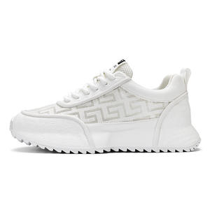 Zapatillas Casuales Blancas de Alta Gama para Hombre, con Cierre de Cordones, Transpirables, Antideslizantes, con Parte Superior de Malla, para Correr, Moda Primavera - Product Image 5