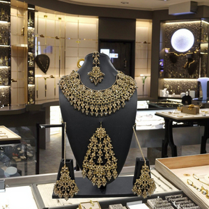 Accesorios tradicionales de diseñador de la India Mehendi polaco oro rosa joyería de moda hermoso estilo elegante gargantilla collar regalo de fiesta - Product Image 4