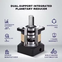 HPF-Serie 120mm Einzelverhältnis 3:1~70:1 Quadratischer Flansch Untersetzungsgetriebe für Textilverpackungsmaschinen Planetengetriebe