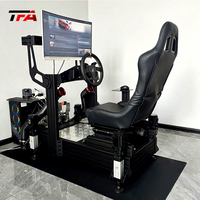 aluminium simulateur de cockpit de course siège voiture conduite simulateur de course jeu de cockpit simulateur de course