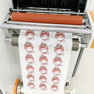 Imprimante d'autocollants de logo entièrement automatique CMYKW Imprimante d'étiquettes laser vinyle étanche auto-adhésive <span class=keywords><strong>Machine</strong></span> d'impression d'étiquettes à toner numérique - Product Image 5