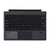 Clavier sans fil avec pavé tactile pour Microsoft Surface Pro 3/4/5/6/7/7+ Support portable pour tablette Batterie rechargeable intégrée