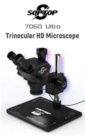 Soptop 7060X Ultra Sharp Image High Resolution Stereo Industrial PCB Repair Trinocular Microscope