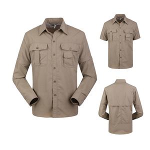 Camicia tattica da uomo ad asciugatura rapida camicia uniforme manica lunga rimovibile per escursionismo arrampicata caccia camicia manica staccabile - Product Image 6